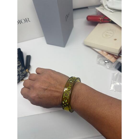 Christian Dior Boutique Paris resin cuff bracelet, likely from the early 2000s c - Picture 5 of 6
